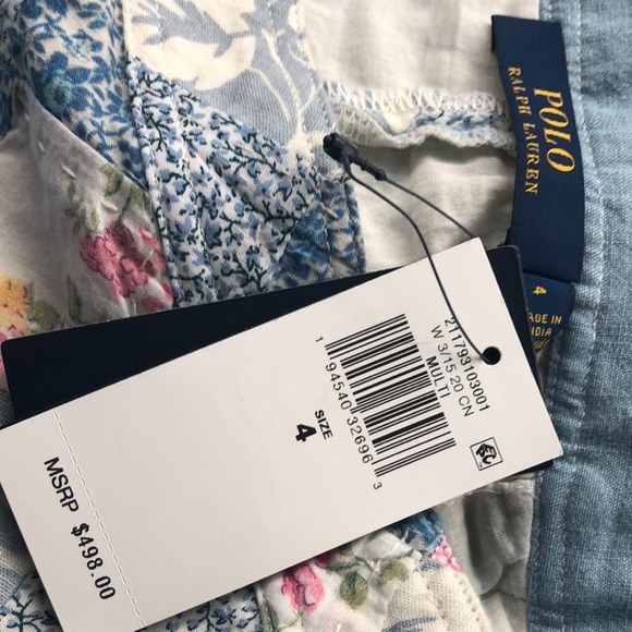 Polo Ralph Lauren patchwork Madras pant 4 NEW - Picture 4 of 8